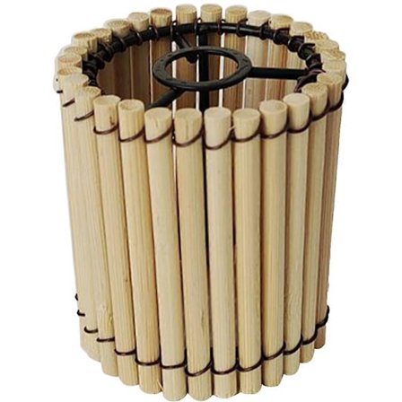 Pieni bambu lampunvarjostin vintage-tyylinen riippuvalaisimen suojus koristeellinen valaisintarvike