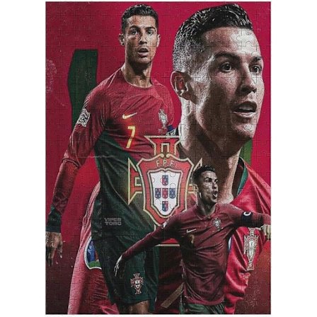 Aikuisten lasten palapeli 300/500/1000 palaa Ronaldo-palapeli Jalkapalloilija Puinen palapeli Koulutuslelu Pelit Perhekoriste