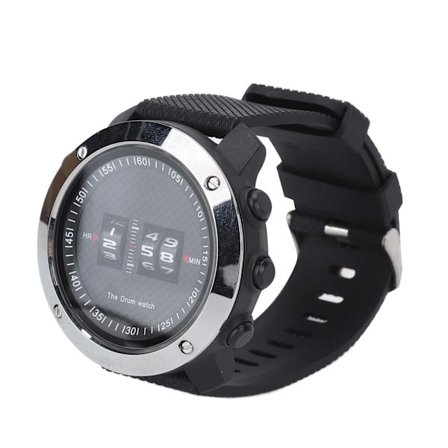 HZ501 Rulle Armbåndsur Stil Vandtæt Justerbar Sports Casual Ur til Fritidssport Forretningsmøder Sort