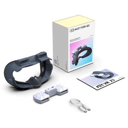 Meta Quest 3 FIIT VR X3 Air Circulation Fläkt Face Kudde Pad