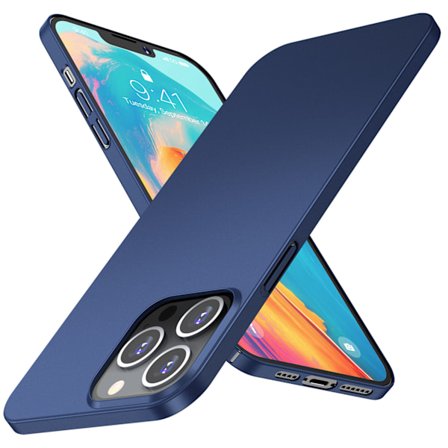 6,7 tommer mobiltelefon skal telefon ultra tynd beskyttende etui mat telefon skal til IPhone 13 Pro MaxBlå