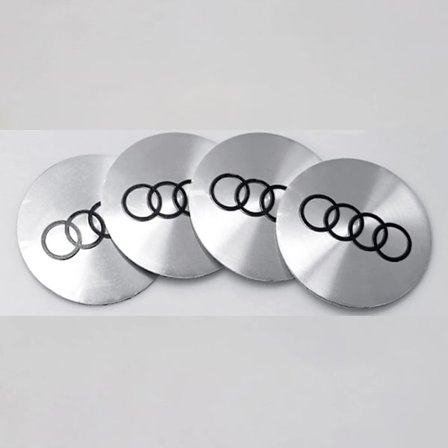 4 st 60mm Bilhjul Navkapsel Märke Logo Emblem Hjuldekal För Audi A3 A4 A5 A6 Q3 Q5 Q7 TT