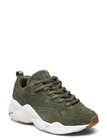 Tencraft Suede W13 Dark Army Gum - Women Shoes Sneakers Chunky Sneakers Kakigrønn ARKK Copenhagen*Betinget Tilbud