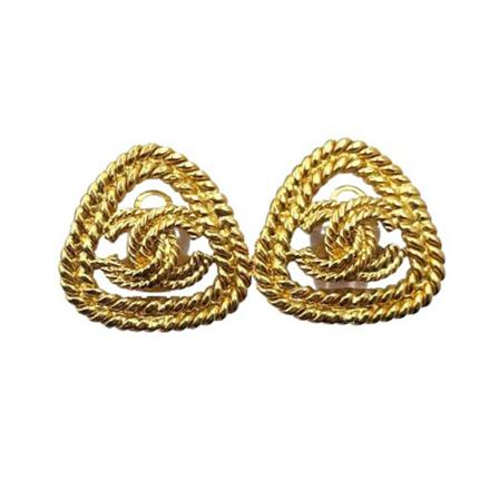 Chanel Vintage, Pre-owned Metal chanel-jewelry Geel, Dames, Maat:ONE Size