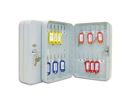 WEDO Nøkkelskap WEDO 24 nøkler 18x25x6cm grå
