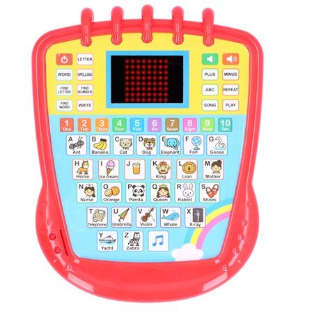 LED-skjerm engelsk læring leketøy tidlig pedagogisk barn barn småbarn læring leketøy