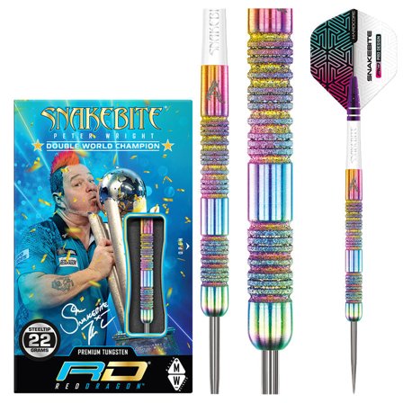 Red Dragon Darts Peter Wright Diamond Fusion Spectron S.E. ["Tungsten"] Steel Tip Darts 22g