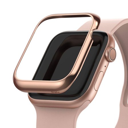 Skyddsram till Apple Watch 4/5/6/SE - Ringke Bezel Glossy Pink Gold | Från Yedi