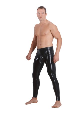 Late-X: Latex Leggins with Sleeve - Vuxen: Sexy klær til ham
