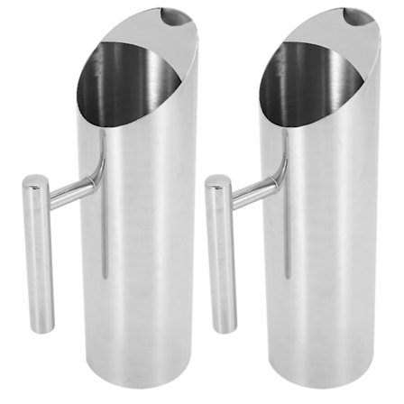 2x Vattenkanna i Rostfritt Stål med Iskylare, Tekanna, Karaff, KTV