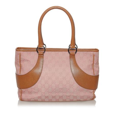 Gucci Vintage Pre -owned GG Canvas Tote Tas , Roze , Dames , Maat: ONE Size Vintage Tassen