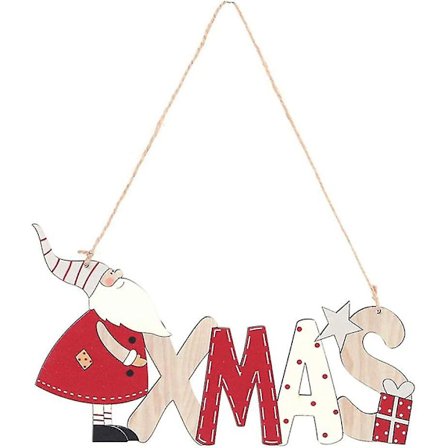 Julhängande Skylt Trä Jultomte Ornament För Juldörrknoppar Julgran (julbrev)
