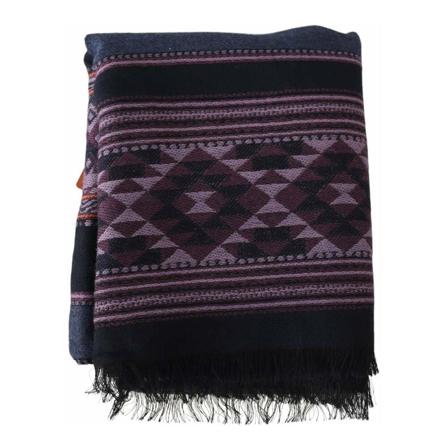 Missoni Missoni Multicolor Geometric Wool Uni Neck Wrap Shawl One Size Lilla, Dame Tørklæder
