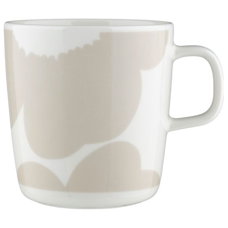 Marimekko Iso Unikko muki 4 dl, valkoinen/beige