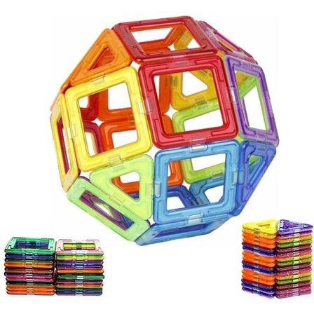 Magnetiska byggstenar, designerkonstruktion, pedagogisk 40 st