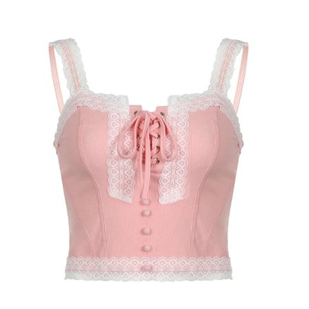 Pink Top Crop Topit M