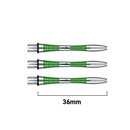 Winmau Triad Aluminium Short Dart Shafts | Winmau.com Short / Green