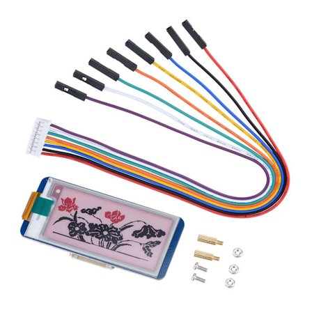 2.13inch e-Paper HAT E-Ink Modul Trefarvet Display Board til Raspberry Pi / Arduino