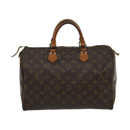 Louis Vuitton Vintage, Pre-owned Speedy 35 Monogram Handbag Bruin, Dames, Maat:ONE Size