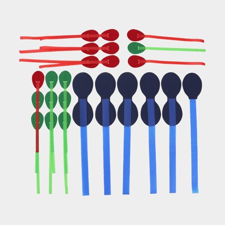 Tell Tales / Tell Tails Robship Luff & Leech Yacht, Dynakote 75, 24-pack (9 rode, 9 groene, 6 blauwe)