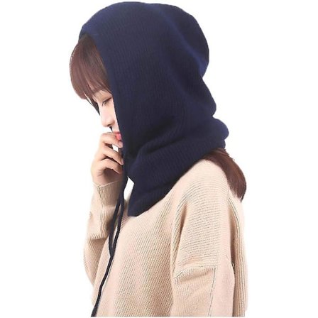 Dametøj Balaclava Hætte Hat Vinter Kaskemir Strikket Beanie Hat Ski Maske Ski Kasket Udendørs (nary)