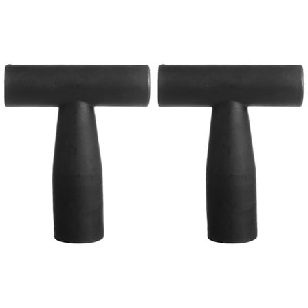 2 stk. plasthåndtag til skovl, T-formede, erstatningshåndtag til skovl, spade, gaffelværktøj