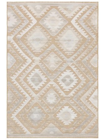 Sabine Innen-/Outdoor-Teppich Waschbar 100X160 Klein Beige
