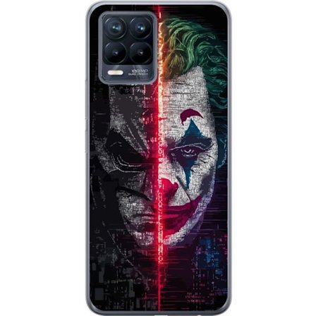 Kompatibelt Mobildeksel til Realme 8 DC Comics Batman Joker splitt ansiktet plakat Gotham skurker Dark Knight retrofilm helt mot skurk kunst