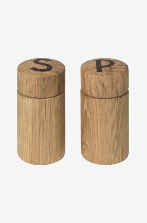 Spring Copenhagen - Salt- og peberkværn Twins 2 stk. - Natur - Krydderikværne & mortere - Fra Homeroom