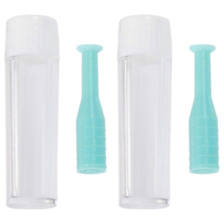 2 stk RGP-linse innsetter og fjerner linse-sugekopp med flaske for reise og hjemmebruk (Grønn)