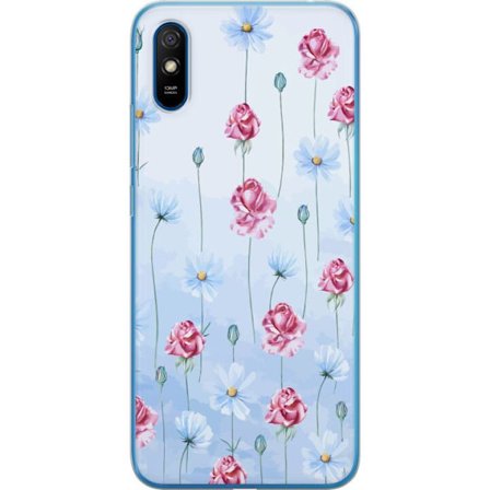 Yhteensopiva Puhelinkuori Xiaomi Redmi 9A Petal Reverie Sky Blue
