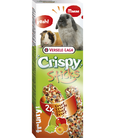 Versele-Laga - CrispySticks Kanin-Marsvin Frukt 2-pk. - Smådyr - Godbiter og gnagestenger - Frøstenger og Kräcker - ZOO.no