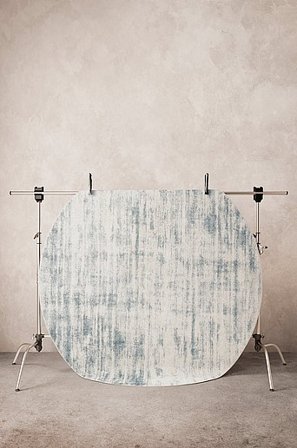 Jotex - Ronde Pooltapijt Blauwe Kleur Blauwe kleur - CELINI - Koop Laag- en hoogpolige & geknoopte vloerkleden bij Jotex