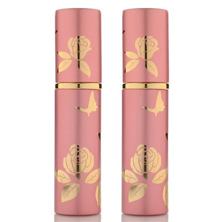 2st påfyllningsbar parfymflaska kosmetiska behållare ROSA 2ST