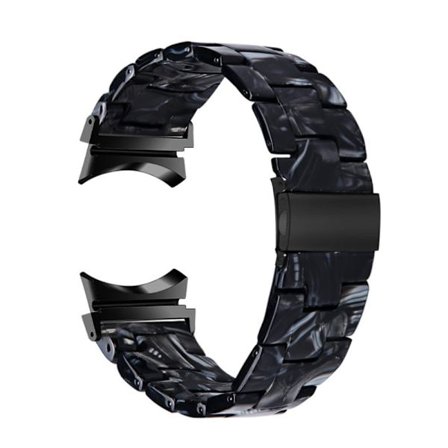 Samsung Galaxy Watch 5 / 5 Pro / 4 klockarmband i resinstil - Svart / Vit