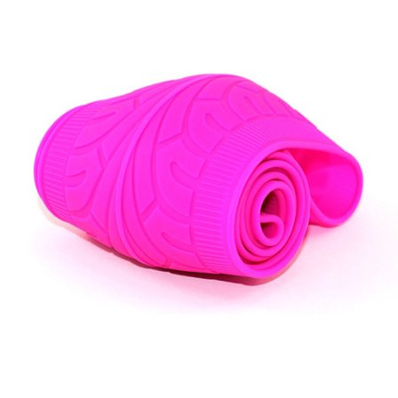 (Rosröd) 1 st Universal Bil Styling Textur Mjuk Bil Ratt Skydd Bil Silikon Ratt Handske Skydd Biltillbehör