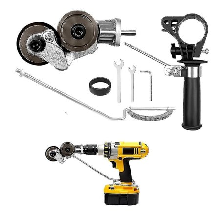 Elektrisk Drill Plateklipper Tilbehør Metallkutter Plateklipper Drill Tilbehør Dobbelthodet_xx