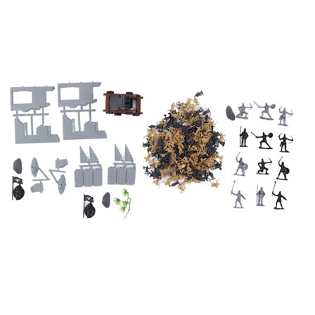 Soldat Model Actionfigur DIY Slot Fort Slot Bygning Belejringsmodel Legetøjssæt Fødselsdagsgave til Børn