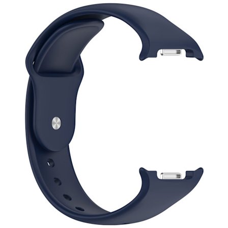 Silikone armbånd med spænde til Samsung Galaxy Watch 8 (40/44mm) og Watch 8 Classic 46mm - Komfortabelt og justerbart DarkBlue