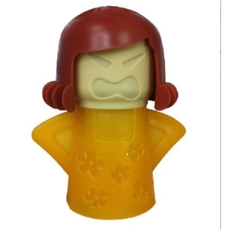 Gul Brun Arg Mama Mikrovågsrengörare Arg Mamma Mikrovågsugn Ångrengörare och Sanera med Vinäger och Vatten för Kök, Ångrengöring Utrustning