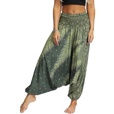 Trykte casual yoga bukser til kvinder