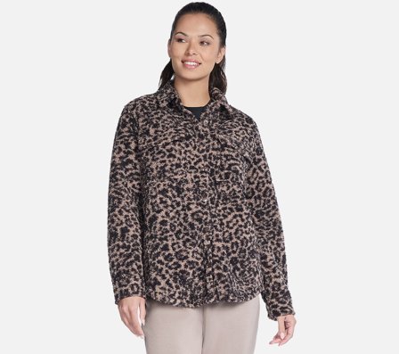 Skechers, On-the-GO Cheetah Sherpa Jacket, S, Dame