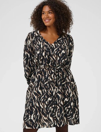 Kaffe Curve Kcmilina Dress - Black - 48