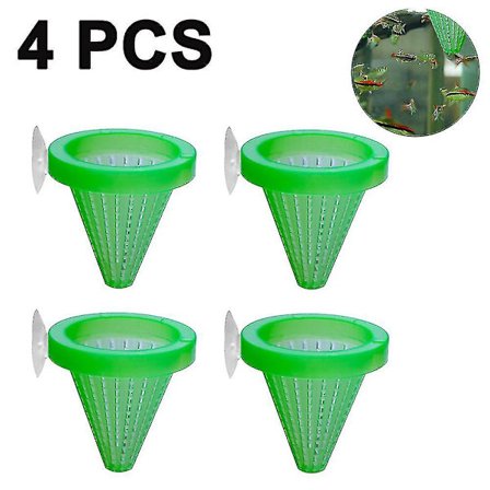 Akvarium Levende Rød Orm Kegle Foderautomat Plastik Med Sugekopper 4 stk