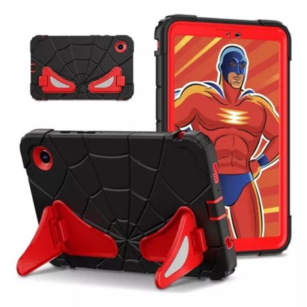 Sort-Rød Silikon Cover til Samsung Galaxy Tab A9 plus 11” (SM-X216B) (2023)