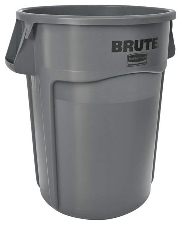 Rubbermaid Brute Tønne grå 166,5 l, Lager & miljø