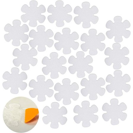 20 stk skridsikre badekar-klistermærker, klæbende skridsikre bruseklistermærker