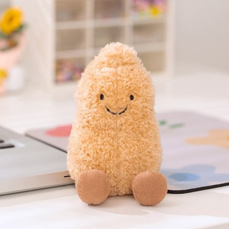 Hedelmäjuhlat Nuket Jellycat Pehmolelu Nuket Lasten Syntymäpäivä Joululahjat - Maapähkinäriipus 10cm