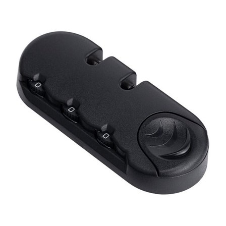 1 stk. Sort 3-cifret Kombination Hængelås til Rejsebagage