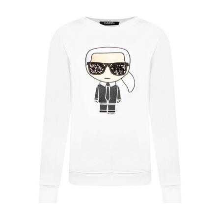 Karl Lagerfeld, Sweatshirt Wit, Dames, Maat:M